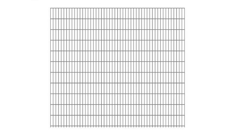 Recinzione a doppia rete pesante 8/6/8 zincata a caldo Altezza - 2230 x 2510 mm