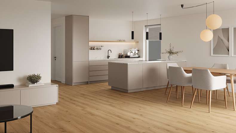 Lys&Land Vinile rigido Klick - Fjordline XL Rovere Lumea Tavola XL lunga 1,83 m | isolamento acustico anticalpestio integrato (SP183-11)