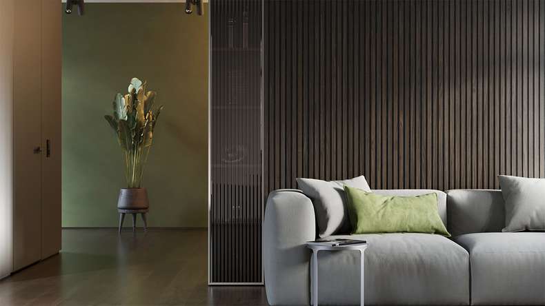 pannelli acustici planeo - Rovere marrone - 2400 x 525 x 18 mm (PU-A-003)