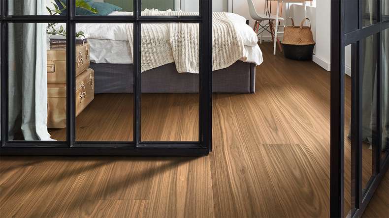 MEISTER Lindura pavimento in legno HD 400 - 08912 Noce americano laccato ultra opaco 2200 x 270 x 11 mm (500214-2200270-08912)