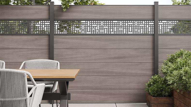 planeo Gardence - Inserto di design Mesh 179,5x25,5x0,15 cm