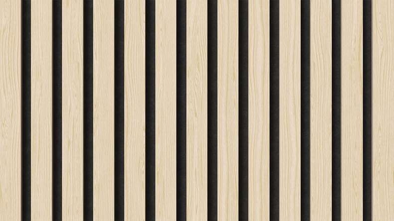 pannelli acustici planeo - rovere bianco 2480 x 600 x 21,5 mm | ignifugo