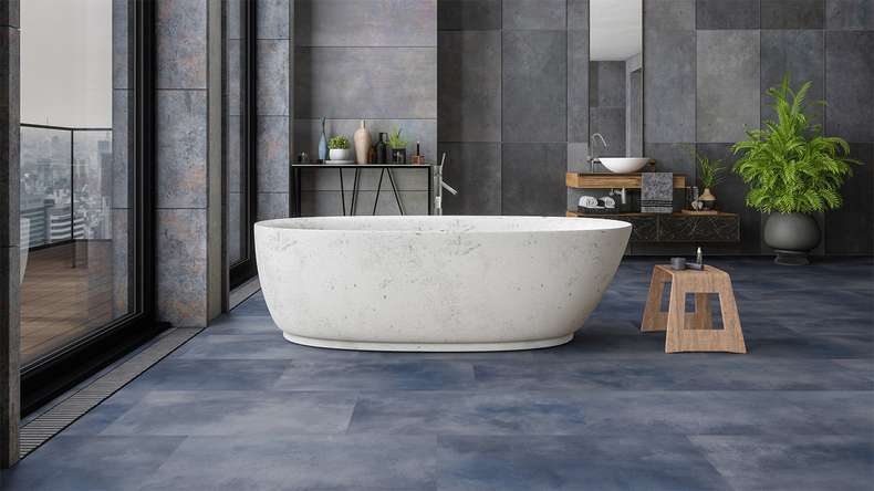 Gerflor Vinile ad incastro - Virtuo 55 Rigid Acoustic Acuarela Ink | isolamento acustico integrato (39071475)