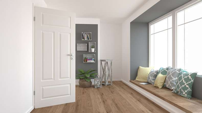 porta interna planeo country house VELA Casa 4F AR laccato bianco 9010 bordo tondo | laccato - 1985 x 610|735|860|985 mm