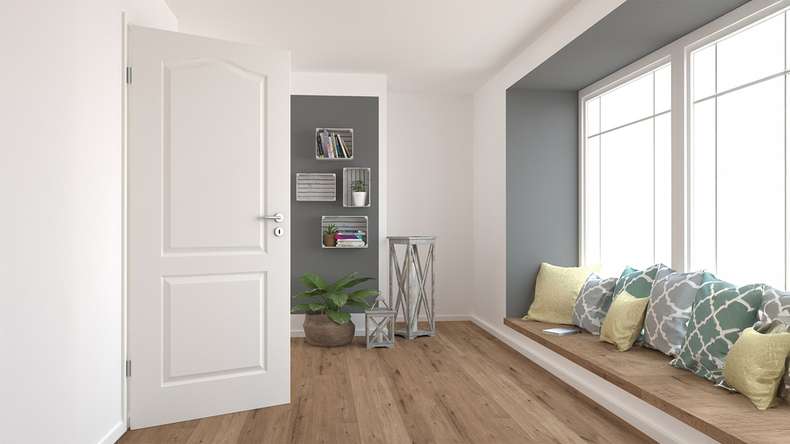 porta interna planeo country house VELA Casa 2F A laccato bianco 9010 bordo tondo | laccato - 1985 x 610|735|860|985 mm