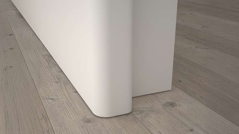 porta interna planeo VELA Calma White 9010 Bordo tondo | SMH - 1985 x 610|735|860|985 mm