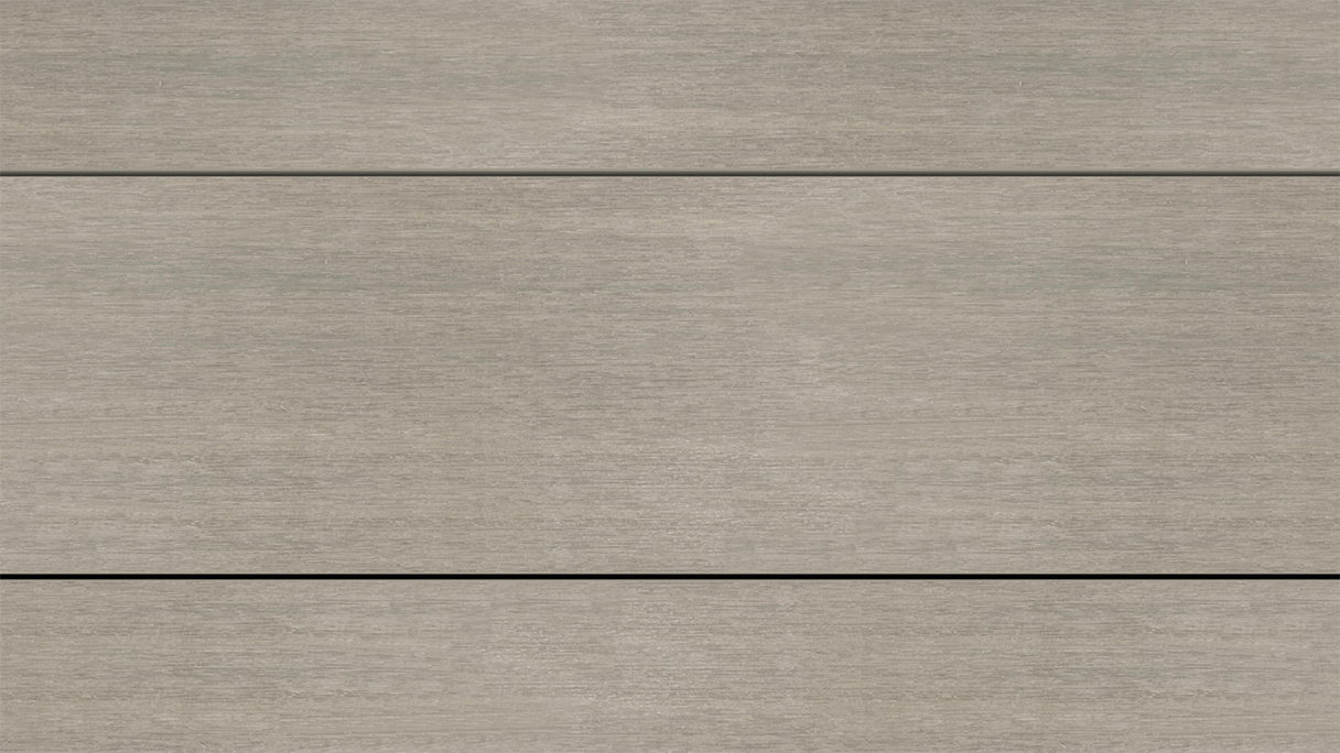 planeo UNIDeck - Listello per terrazza rivestito in WPC CoEx, grigio chiaro, 3 m - strutturato/liscio spazzolato