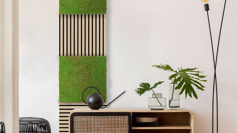 pannello acustico planeo - MixWall Living Leaf Light Green Coconut 52 x 52 cm | pianta naturale (PLMW-60111)