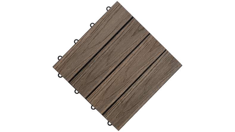 planeo click tile WPC 3D - marrone