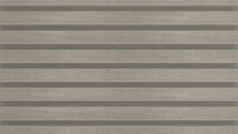 planeo LINEA Slim - Rivestimento per facciate in WPC CoEx, grigio chiaro, 2900 x 215 mm