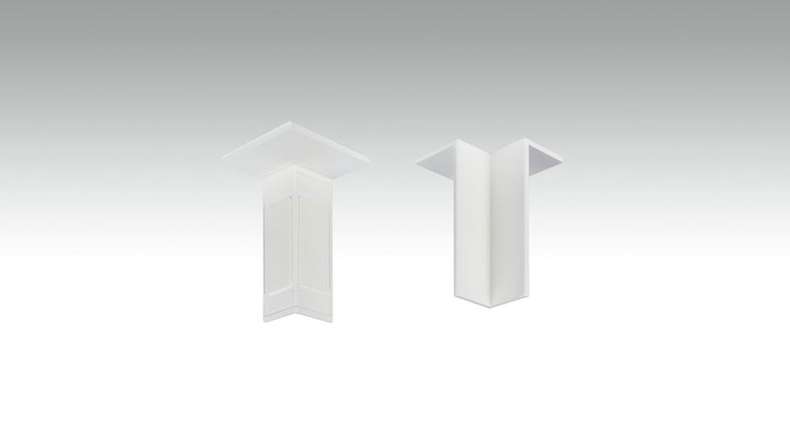 Autoadesivo per battiscopa ad angolo interno F100201M Modern White 18 x 50 mm - 4pz. (9062262001)