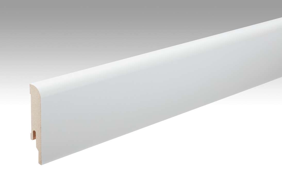 Battiscopa MEISTER Uni bianco lucido DF 324 - 2380 x 80 x 16 mm (200006-2380-00324)