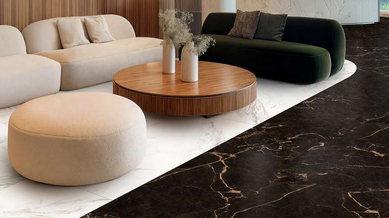 Vinile adesivo Gerflor - Creation 55 Marmo bianco