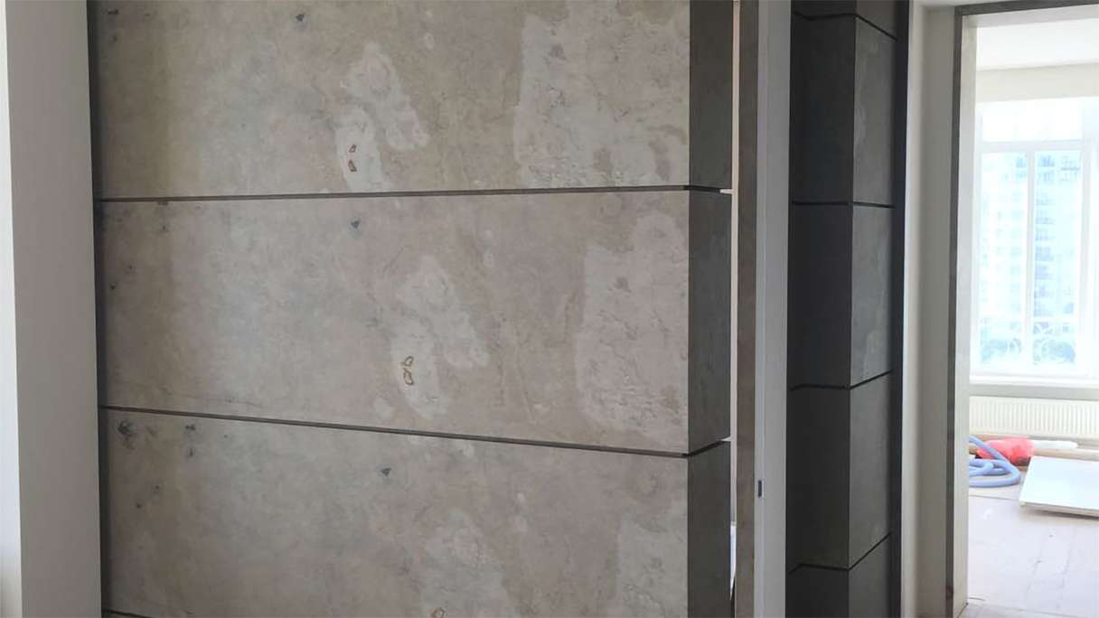 planeo EVOLITH Slate&Stone - Rivestimento in pietra naturale Siena Dust 1220 x 610 mm