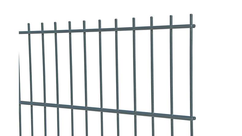Recinzione a doppia maglia pesante 8/6/8 RAL 7016 antracite Altezza - 2430 x 2510 mm