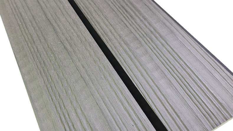 planeo Fassado - Rivestimento di facciata a rombi in WPC grigio pietra