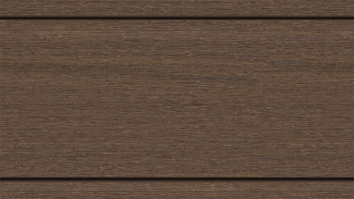 planeo MAXLine Nature - Pannello per decking XL rivestito in WPC CoEx a camera cava - Ipe Brown 3m strutturato/liscio spazzolato
