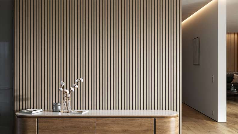 pannelli acustici planeo - rovere chiaro - 2400 x 525 x 18 mm (PU-A-00)