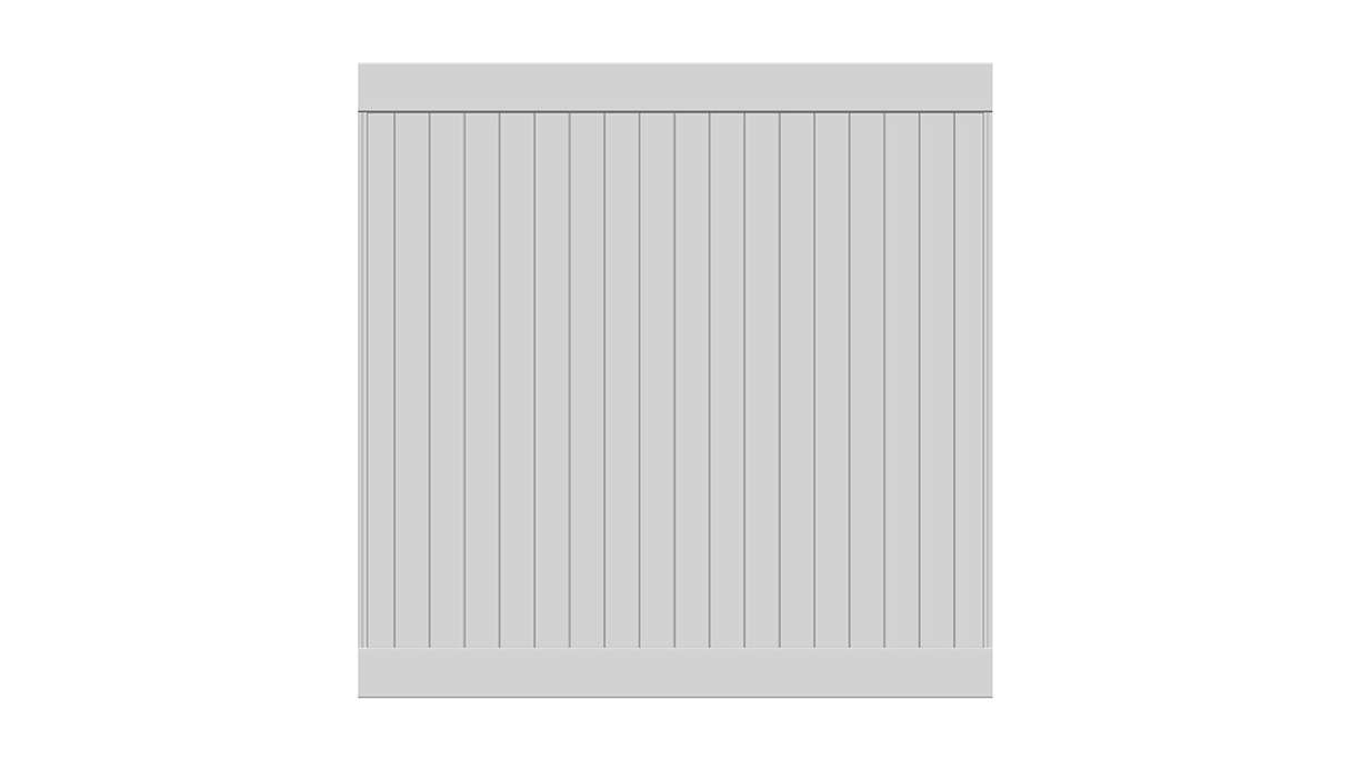 planeo Privara - recinzione a innesto in PVC bianco - resistente ai raggi UV | 177 x 178 cm