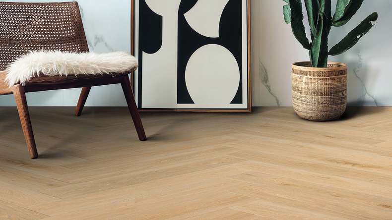 Gerflor Klick Vinyl Rigid - Creation 55 Clic Acoustic HB Aquinoah Blond | Isolamento acustico integrato Impact (41921704)