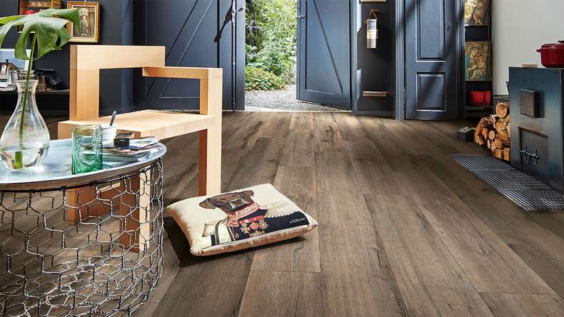MEISTER design flooring MeisterDesign. next DD 500 S - 06986 Legno vecchio rovere grigio argilla | Isolamento acustico integrato Impact (400054-1287220-06986)