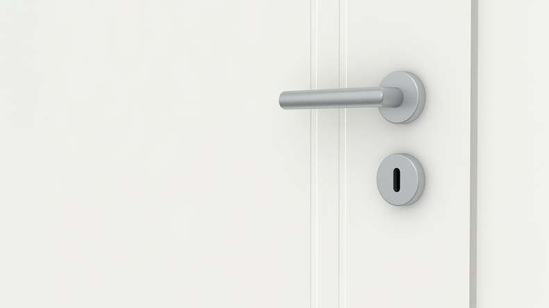 porta interna planeo design VELA Kado 7O laccato bianco 9010 bordo angolare | laccato - 1985 x 610|735|860|985 mm