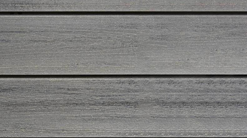 planeo Fassado - Rivestimento di facciata a fasce romboidali WPC grigio grafite