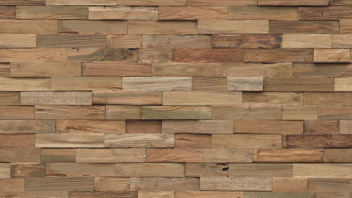 Skaben WoodWall - Legno di teak naturale