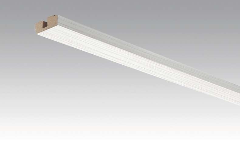 Battiscopa MEISTER listelli per soffitti argento 4021 - 2380 x 40 x 15 mm (200032-2380-04021)