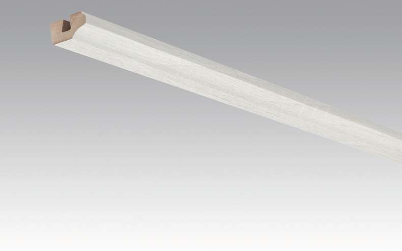 Battiscopa MEISTER battiscopa a soffitto finiture rovere bianco opaco 4069 - 2380 x 38 x 19 mm (200031-2380-04069)