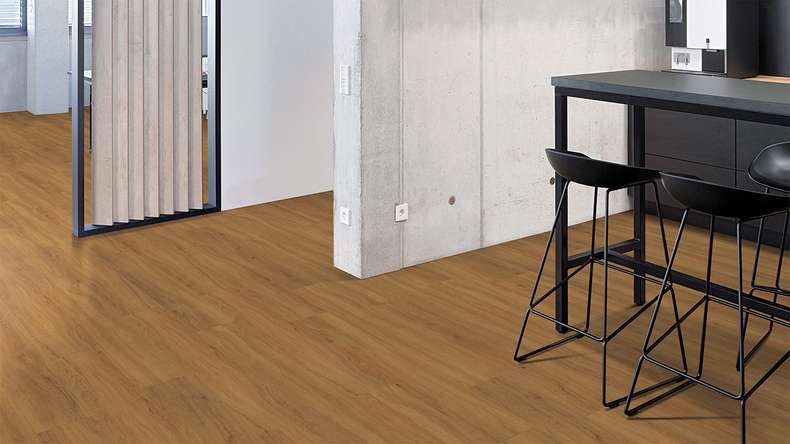 planeo Vinile rigido a incastro - FlexCore 30 Rovere caramello | Isolamento acustico integrato (plfc-5301FS30)