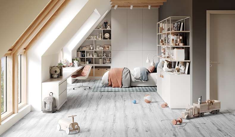 planeo Vinile ad incastro - Rigid Ice Oak 5G | Made in Germany (100P1007-N)