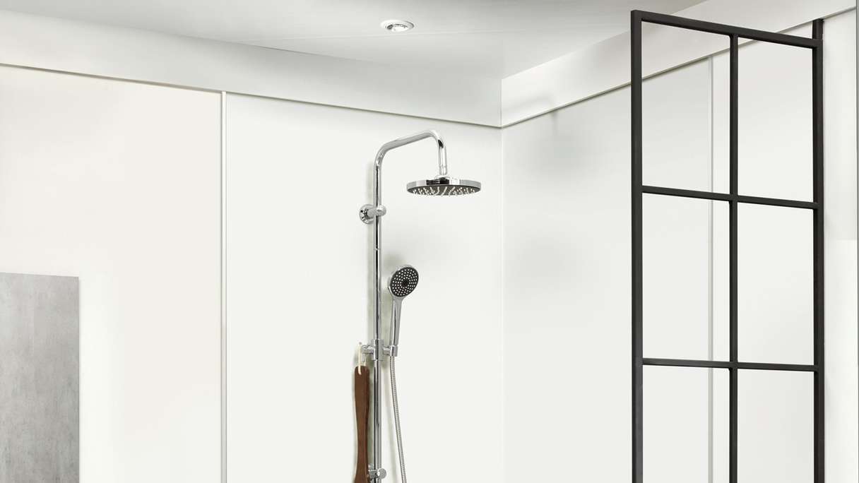 planeo StrongWall - Rivestimento in plastica per pareti Bianco 65 x 37,5 cm