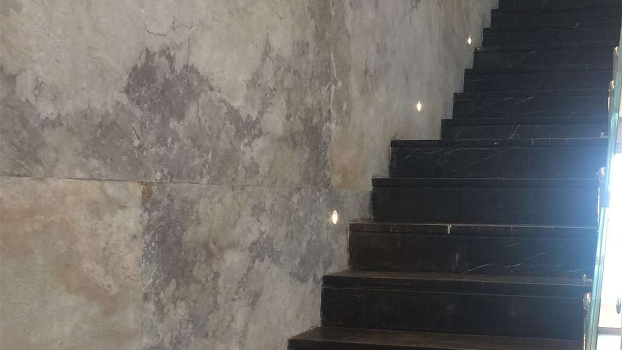 planeo EVOLITH Slate&Stone - Rivestimento in pietra naturale Bianco Pure 1220 x 610 mm