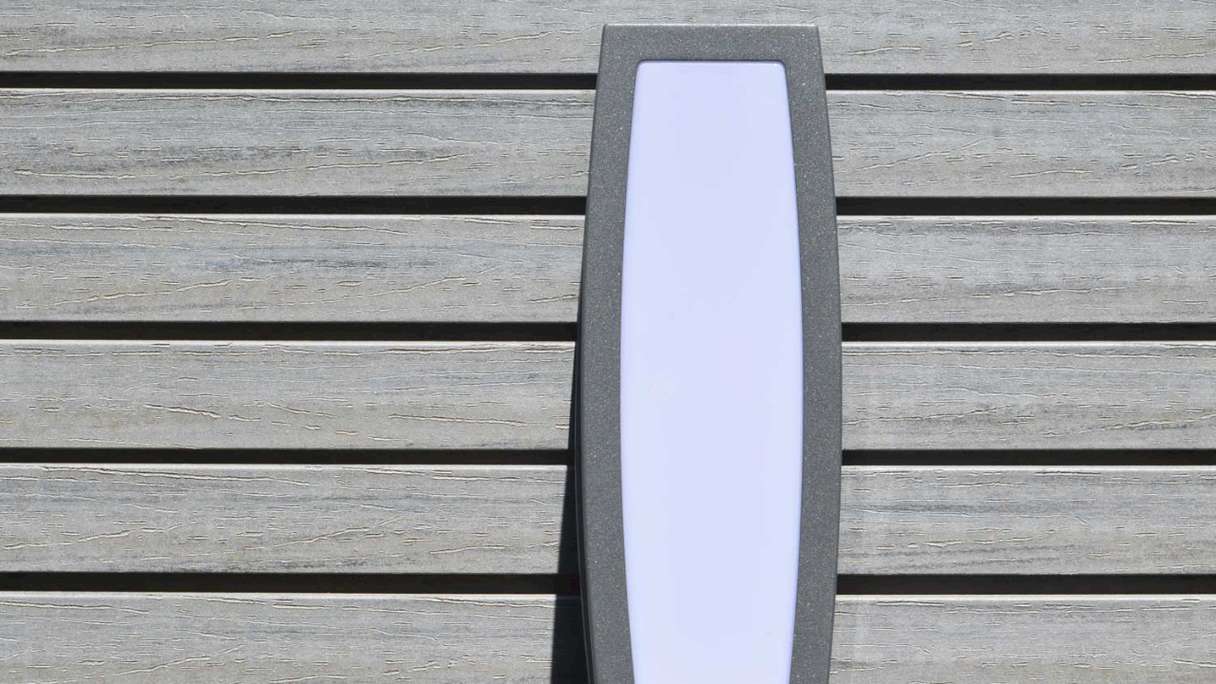 planeo Fassado - Rivestimento di facciata a fasce romboidali WPC grigio grafite