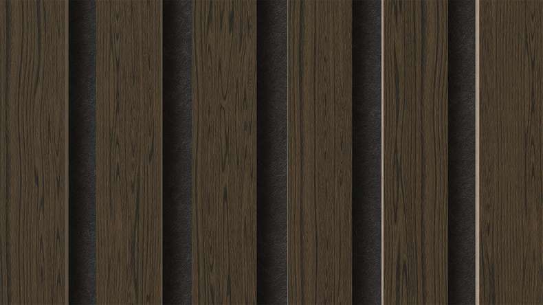 pannelli acustici planeo - rovere fumé 2480 x 600 x 21,5 mm | ignifugo