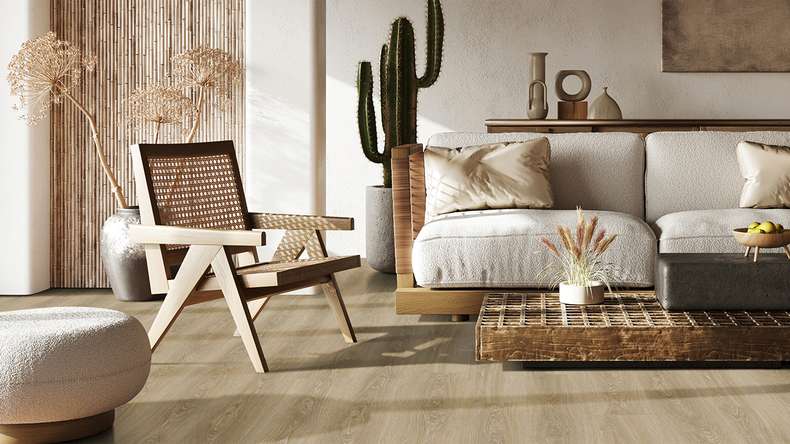 Gerflor Klick Vinyl - Senso Premium Rigid Acoustic Meadow spring honey | Isolamento acustico integrato (39471507)