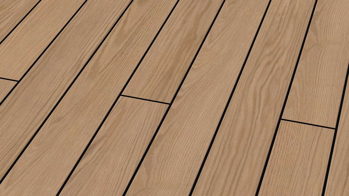 planeo Design Wood - Listelli per terrazze in BPC massiccio - Rovere naturale strutturato