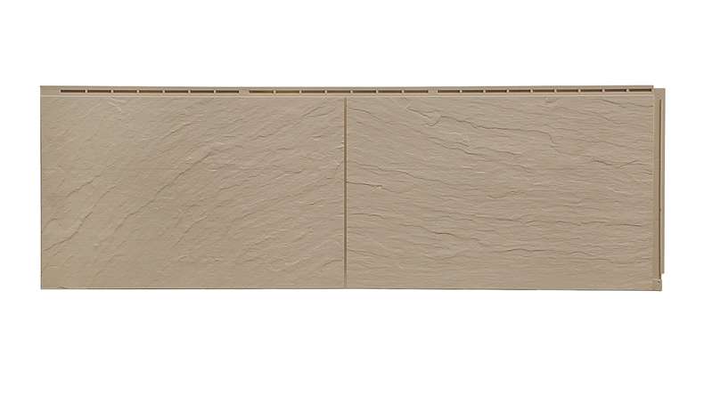 Pannello per facciate Zierer look ardesia SS1 - 1115 x 359 mm grigio beige in GRP