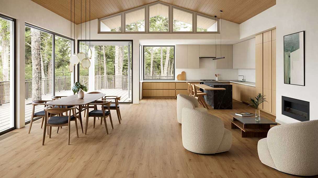 planeo WPC Vinile ad incastro - PUREtec MAX 70 EIR Classic Light Oak | Isolamento acustico integrato (RP-A50-6)