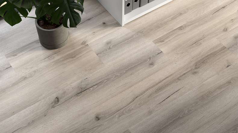 planeo Vinile rigido a incastro - GRANDline Rovere grigio rustico | Isolamento acustico integrato (NF-GL-705-N)
