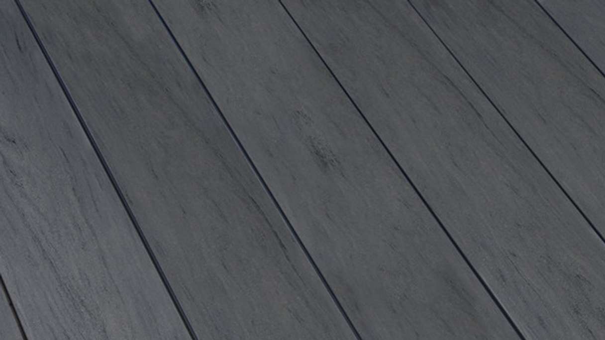 planeo pavimenti WPC - tavola per decking in rovere massiccio affumicato in rilievo/scanalato - da 1m a 6m