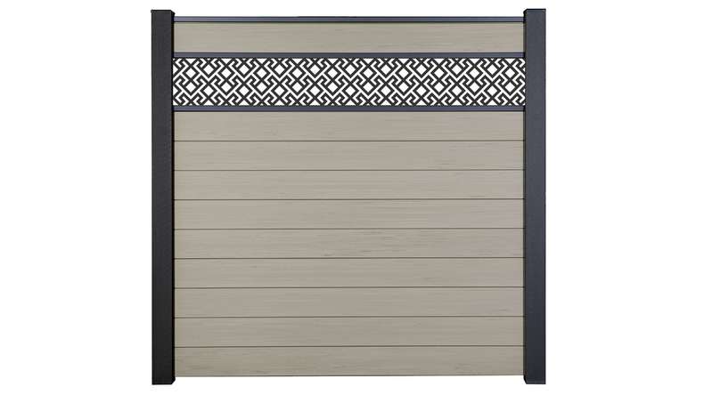 planeo Gardence Strong - recinzione a innesto BPC Abstract Bi-Color Sand 180 x 180 cm