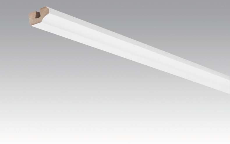 Battiscopa MEISTER battiscopa per soffitti Uni bianco lucido DF 324 - 2380 x 38 x 19 mm (200031-2380-00324)