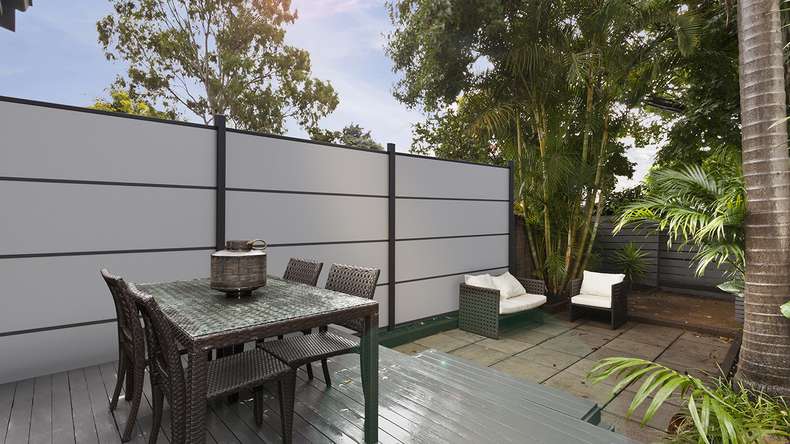 planeo Gardence Resistant - profilo singolo Uni Grey 180 x 45 x 8 mm
