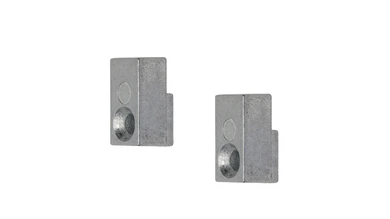 planeo Staffa verticale - Nero 2 pz.