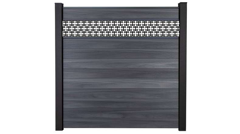planeo Gardence Strong - recinzione a innesto BPC Oriental stone grey co-ex 180 x 180 cm