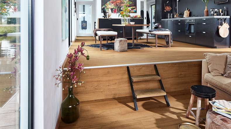 MEISTER Design pavimenti MeisterDesign. next DD 500 S - 06999 Golden Oak | Isolamento acustico Impact integrato (400054-1287220-06999)