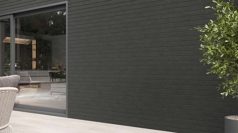 planeo Fassado - Rivestimento di facciata BPC Ebano 5m (PBF-C20)