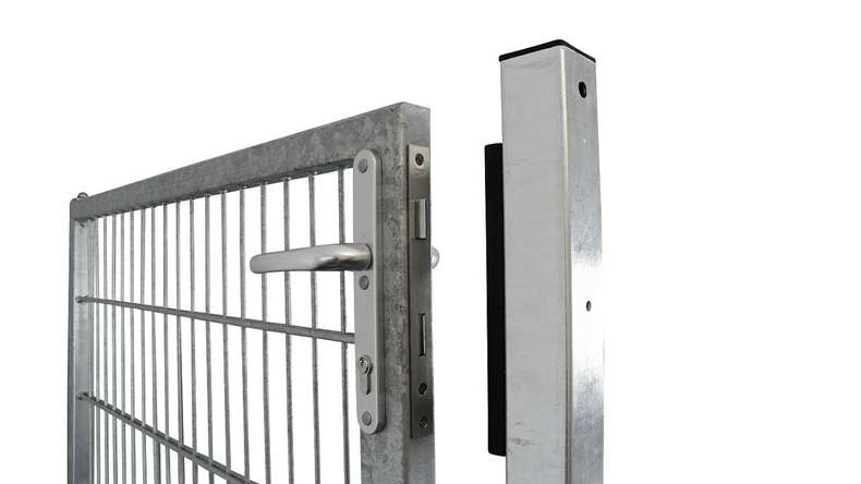 Porta universale media a 1 pannello zincata a caldo A 1000 x L 1590 mm inclusi i pali della porta